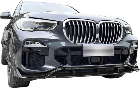 IKON MOTORSPORTS, Front Bumper Lip Compatible with 2019-2023 BMW G05 X5 M Sport, Lower Valance Chin Lip Spoiler Splitter Protector 4PC, ABS Plastic Gloss Black in Saudi Arabia