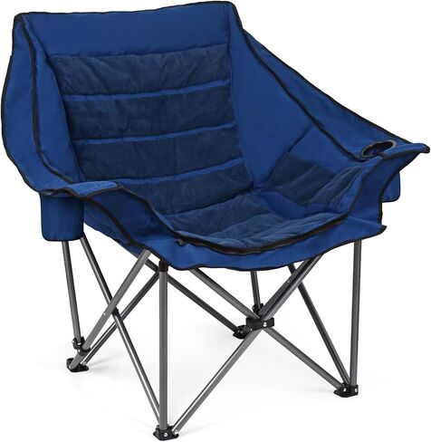 WARM-U-FEET Oversized Camping Chair with Foot Warmer | Insert Hand Warmer for A DIY Heated Chair | Winter Sports Outdoor Ice Fishing Hunting | 400 LBS | Fully Padded | (Not Include Hand Warmer) in Kuwait