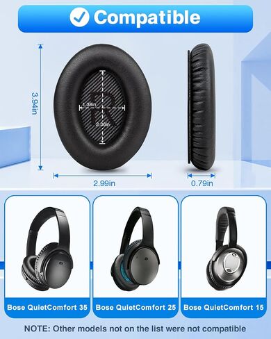 Earpads for Bose Quiet Comfort QC 35 / QC35 ii / QC25 / QC15 Headphone in Kuwait