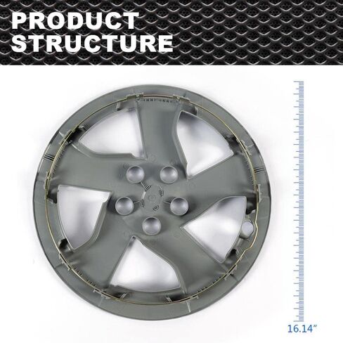 Crodessign 16 بوصة غطاء عجلة Hubcap 4pcs متوافق مع 2010-2011 Toyota Prius 570-61167 61167 in Saudi Arabia