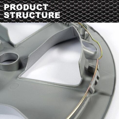 Crodessign 16 بوصة غطاء عجلة Hubcap 4pcs متوافق مع 2010-2011 Toyota Prius 570-61167 61167 in Saudi Arabia