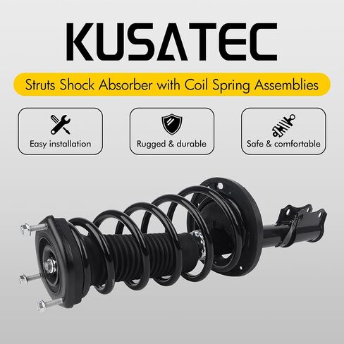 KUSATEC 172208 172207 Rear Pair Complete Struts Shock Absorber fit for Lexus ES330/ Toyota Camry 2004-2006, Left/Right Struts with Coil Spring Assemblies in Saudi Arabia