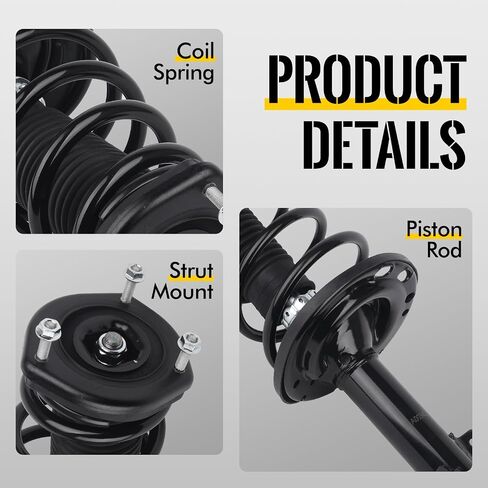 KUSATEC 172208 172207 Rear Pair Complete Struts Shock Absorber fit for Lexus ES330/ Toyota Camry 2004-2006, Left/Right Struts with Coil Spring Assemblies in Saudi Arabia