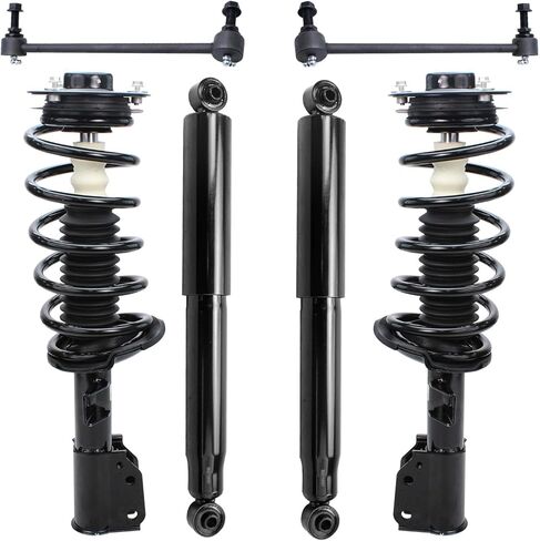 Detroit Axle - Front Struts w/Coil Springs Sway Bars Rear Shock Absorbers Replacement for Chevy Equinox Pontiac Torrent - 6pc Set in Saudi Arabia