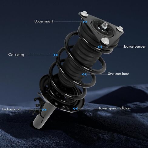 Front Struts and shocks complete assembly - Compatible with 2014 2015 2016 2017 2018 2019 2020 for Nissan Rogue S SL SV Complete Strut Replace OEM 273075 273034-2pcs in Saudi Arabia