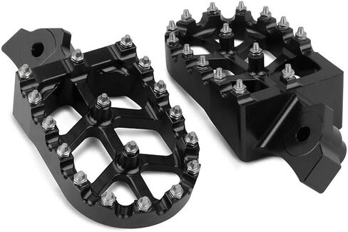 Dirt Bike Foot Pegs,Wider Motorcycle Footpegs CNC for CRF 50 CRF70 CRF80 CRF100 XR50 XR70 XR80 XR100 CRF 70 80 100 XR 50 70 80 100 Z50R Black in Saudi Arabia