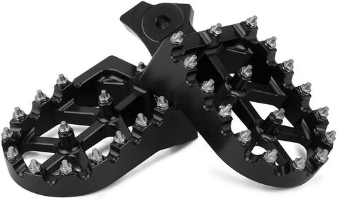 Dirt Bike Foot Pegs,Wider Motorcycle Footpegs CNC for CRF 50 CRF70 CRF80 CRF100 XR50 XR70 XR80 XR100 CRF 70 80 100 XR 50 70 80 100 Z50R Black in Saudi Arabia