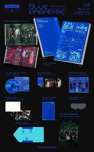 Zerobaseone ZB1 Blue Paradise 5th Mini Album (Hide Ver) in Saudi Arabia