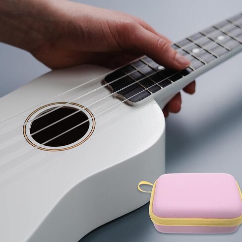 Vaguelly Guitar Pick Bag Guitar Pick Case Guitar Plectrum Holder Instrument Accessory Storage Container Portable Plectrums Storage Holder Electric Guitar Pink Zipper Bag in Saudi Arabia