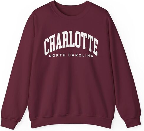 Charlotte North Carolina Adult Unisex Crewneck Sweatshirt in Kuwait