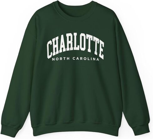 Charlotte North Carolina Adult Unisex Crewneck Sweatshirt in Kuwait