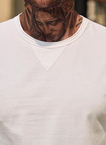 Men's Casual Tee Cotton Stretch Muscle Lightweight Crewneck Workout T-Shirt (S-XXL) in Kuwait