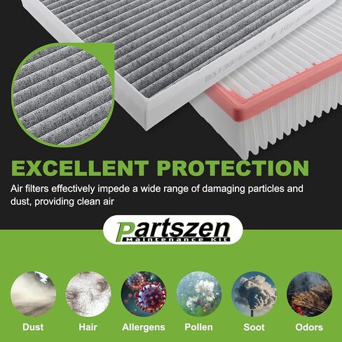 28113-H9100 97133-F2000 Engine Air Filter & Cabin Air Filter Fit for Hyundai Accent 1.6L for Kia Rio 1.6L 2018-2022 Replace# CA12296 F2H79-AK000 in Saudi Arabia