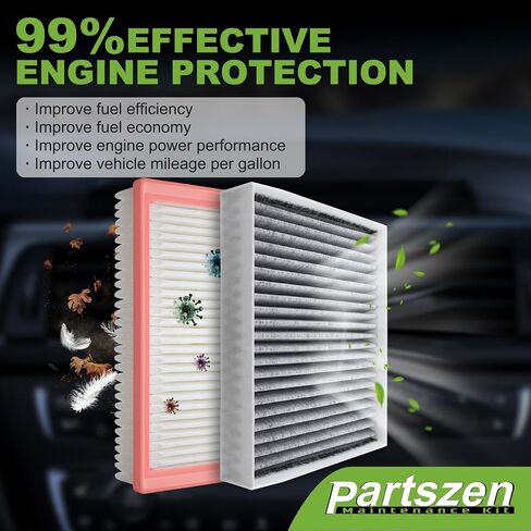 28113-H9100 97133-F2000 Engine Air Filter & Cabin Air Filter Fit for Hyundai Accent 1.6L for Kia Rio 1.6L 2018-2022 Replace# CA12296 F2H79-AK000 in Saudi Arabia