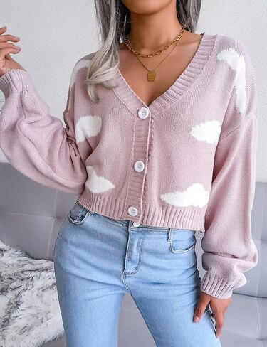 Kinghua Cardigan Cardigan for Women Fall Winter Winter Casual Sweater Jackets Button Button Down Cardigans Cute in Saudi Arabia