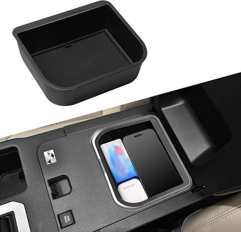 Center Console Cool Box Organizer ، Armrest Storage Box Insert ، صندوق تخزين Cancle Center Center Console ، صندوق تخزين مسند وحدة التحكم المركزية ل Toyota Land Cruiser Prado 250/ Lexus GX 550 in Saudi Arabia
