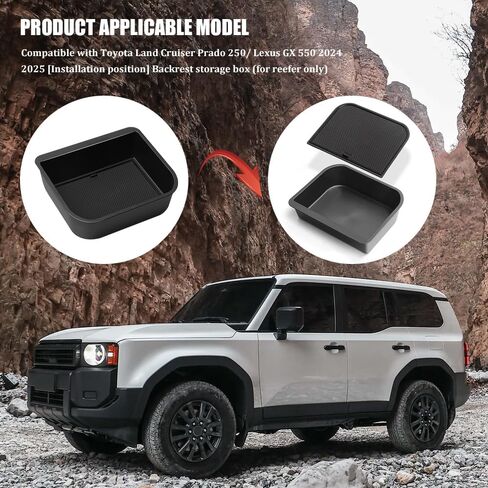 Center Console Cool Box Organizer ، Armrest Storage Box Insert ، صندوق تخزين Cancle Center Center Console ، صندوق تخزين مسند وحدة التحكم المركزية ل Toyota Land Cruiser Prado 250/ Lexus GX 550 in Saudi Arabia