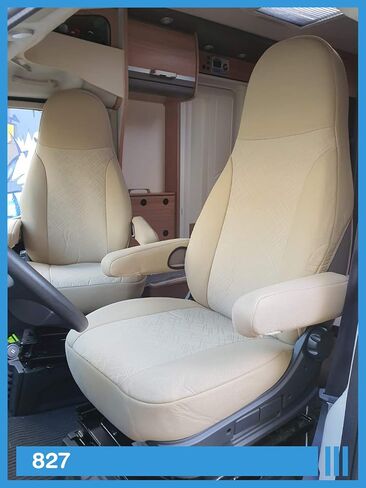 أبعاد أغطية المقاعد متوافقة مع سائق المنزل والركاب ، رقم اللون: 819 (أسود/رمادي) in Kuwait