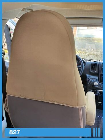 أبعاد أغطية المقاعد متوافقة مع سائق المنزل والركاب ، رقم اللون: 819 (أسود/رمادي) in Kuwait