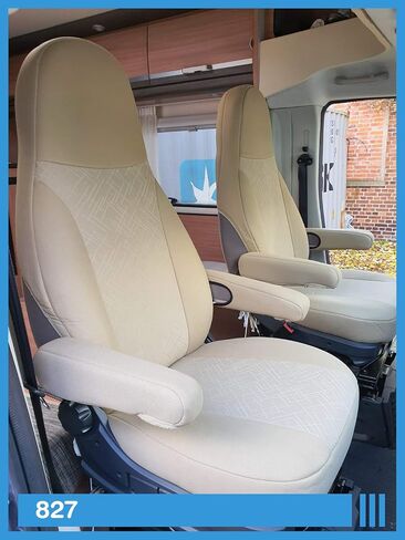 أبعاد أغطية المقاعد متوافقة مع سائق المنزل والركاب ، رقم اللون: 819 (أسود/رمادي) in Kuwait