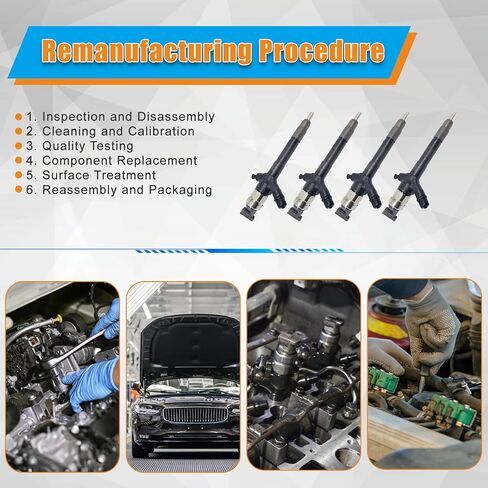 Common Rail Injector Assembly 4pcs fits for Mitsubishi L200 4D56 2008-2019 Replace OE 1465A041 095000-5600 095000-5601 in Saudi Arabia