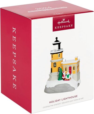 Hallmark Themsake Christmas Ornament 2025 ، Holiday Lighthouse 2025 مع الضوء ، الهدايا لعشاق عيد الميلاد in Saudi Arabia