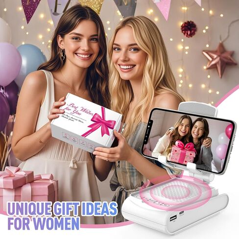 Gifts for Men, Cell Phone Stand with Wireless Bluetooth Speaker, Birthday Gifts for Boyfriend Him Husband Christmas, Stocking Stuffers for Adults, White Elephant Gifts for Adults in Saudi Arabia