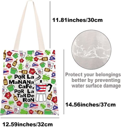 G2TUP Singer Puerto Rico Tote Bag Sapo Concho Gifts Por La Manana Cafe Gifts Latin Music Fans Shoulder Bag in Saudi Arabia