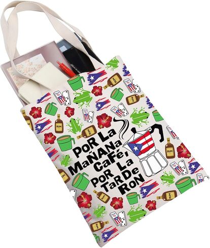 G2TUP Singer Puerto Rico Tote Bag Sapo Concho Gifts Por La Manana Cafe Gifts Latin Music Fans Shoulder Bag in Saudi Arabia