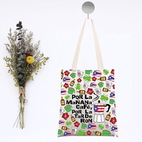 G2TUP Singer Puerto Rico Tote Bag Sapo Concho Gifts Por La Manana Cafe Gifts Latin Music Fans Shoulder Bag in Saudi Arabia