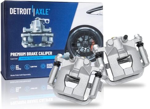 Detroit Axle - Rear 2pc Brake Calipers for 2002-2006 2013-2018 Nissan Altima, 2003-2006 2019-2022 Maxima, 2 Disc Brake Calipers w/Bracket Replacement in Saudi Arabia