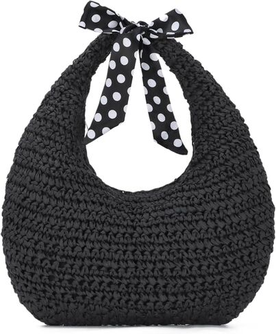 Freie Liebe Summer Straw Hobo حقيبة يد للنساء 2025 Raffia Beach Vacation Bag Bag in Kuwait