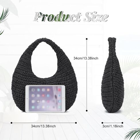 Freie Liebe Summer Straw Hobo حقيبة يد للنساء 2025 Raffia Beach Vacation Bag Bag in Kuwait