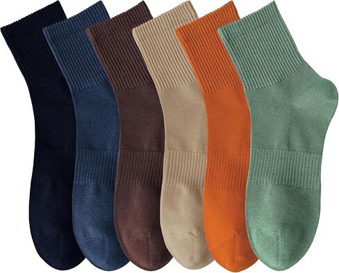 Magiarte Womens Mini Crew Cotton Socks Light Weight (No Cushion) Arch Supper in Kuwait