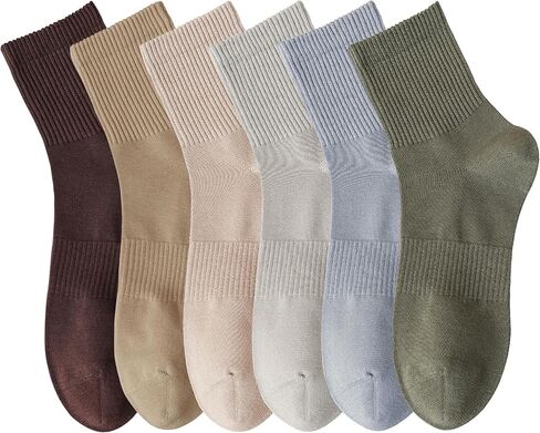 Magiarte Womens Mini Crew Cotton Socks Light Weight (No Cushion) Arch Supper in Kuwait
