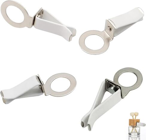 25 Pack Car Air Freshener Vent Clips Replacement Empty Essential Oil Diffuser Bottle Vent Clip Clamp Holder for Car Diffuser Bottle Glass Perfume Diffuser Cars Scents Hanging Freshener in Saudi Arabia