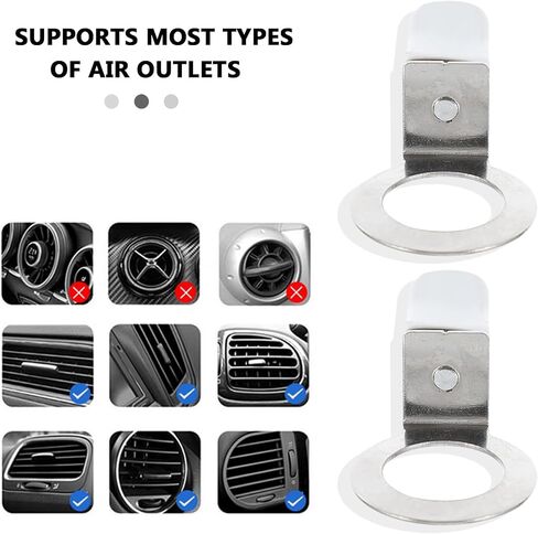 25 Pack Car Air Freshener Vent Clips Replacement Empty Essential Oil Diffuser Bottle Vent Clip Clamp Holder for Car Diffuser Bottle Glass Perfume Diffuser Cars Scents Hanging Freshener in Saudi Arabia
