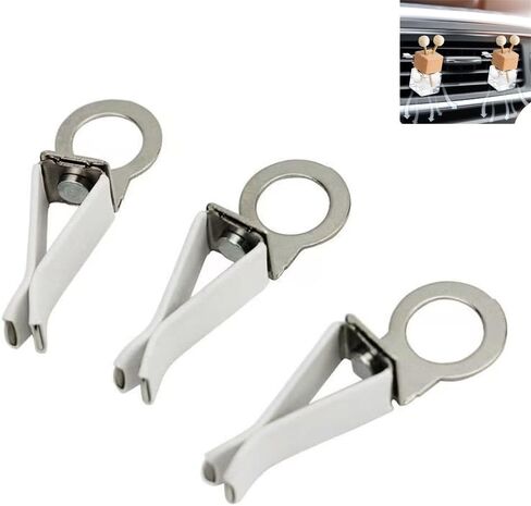 25 Pack Car Air Freshener Vent Clips Replacement Empty Essential Oil Diffuser Bottle Vent Clip Clamp Holder for Car Diffuser Bottle Glass Perfume Diffuser Cars Scents Hanging Freshener in Saudi Arabia