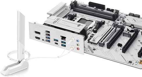 ASUS B650E MAX Gaming WiFi AMD B650 ATX Motherboard ، DDR5 ، PCIE 5.0 Ready ، 3x M.2 Slots ، Wi-Fi 6E ، Realtek 2.5GB Ethernet ، DisplayPort ، HDMI ™ ، USB 10GBPS Type-A & Type-C® ، Bios Flashback ™ ، Aura Sync in Saudi Arabia