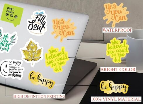 200PCS Positive Motivational Words Stickers for Adults, Inspirational Quote Stickers for Teens Kids Teachers Employees, Water Bottle Stickers for Laptop Vision Board Hydroflasks Journaling Scrapbook in Saudi Arabia