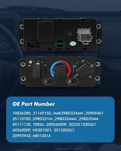 ECCPP 70826280 وحدة التحكم في المناخ AC Heater Control Control Switch Switch Panle in Saudi Arabia