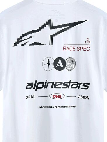 alpinestars tee asym csf - كم قصير ، ملابس رياضية للدراجات النارية ، أبيض ، حجم - s in Saudi Arabia