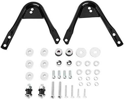 TCMT Black 2-Up Up Rack & Docking Hardware Fit for Harley Tour Pack Touring Road Road Road Glide Glide Electra Glide Ultra Classic 1997-2008 in Saudi Arabia