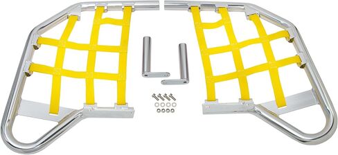 Raptor 700 Raptor 700R Standard Nerf Bars Silver with Blue Nets متوافق مع جميع السنوات والموديلات Yamaha Raptor 700 in Kuwait