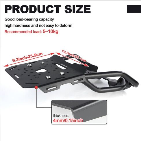 Xitomer Luggage Rack Compatible with YZF-R3 2015-2025, YZF R25 2014-2024, MT-25 MT 03 2015-2025 Rear Rack Motorcycle Carrier Enduro Cargo Rack in Saudi Arabia