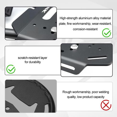 Xitomer Luggage Rack Compatible with YZF-R3 2015-2025, YZF R25 2014-2024, MT-25 MT 03 2015-2025 Rear Rack Motorcycle Carrier Enduro Cargo Rack in Saudi Arabia