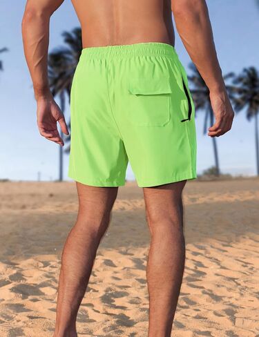 APTRO Mens Swim Trunks 5 inch Board Shorts Quick Dry Bathing Suits with Mesh Lining Beach Swim Shorts with Zipper Pockets in Kuwait