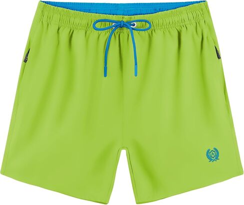 APTRO Mens Swim Trunks 5 inch Board Shorts Quick Dry Bathing Suits with Mesh Lining Beach Swim Shorts with Zipper Pockets in Kuwait