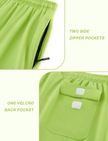 APTRO Mens Swim Trunks 5 inch Board Shorts Quick Dry Bathing Suits with Mesh Lining Beach Swim Shorts with Zipper Pockets in Kuwait