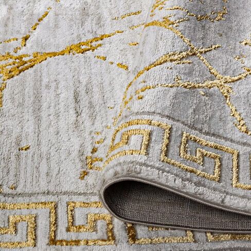 GLORY RUGS Area Rugs Marble 8x10 Cream Gold Carpet Modern Abstract Rug Living Room Dining Bedroom Rug in Kuwait